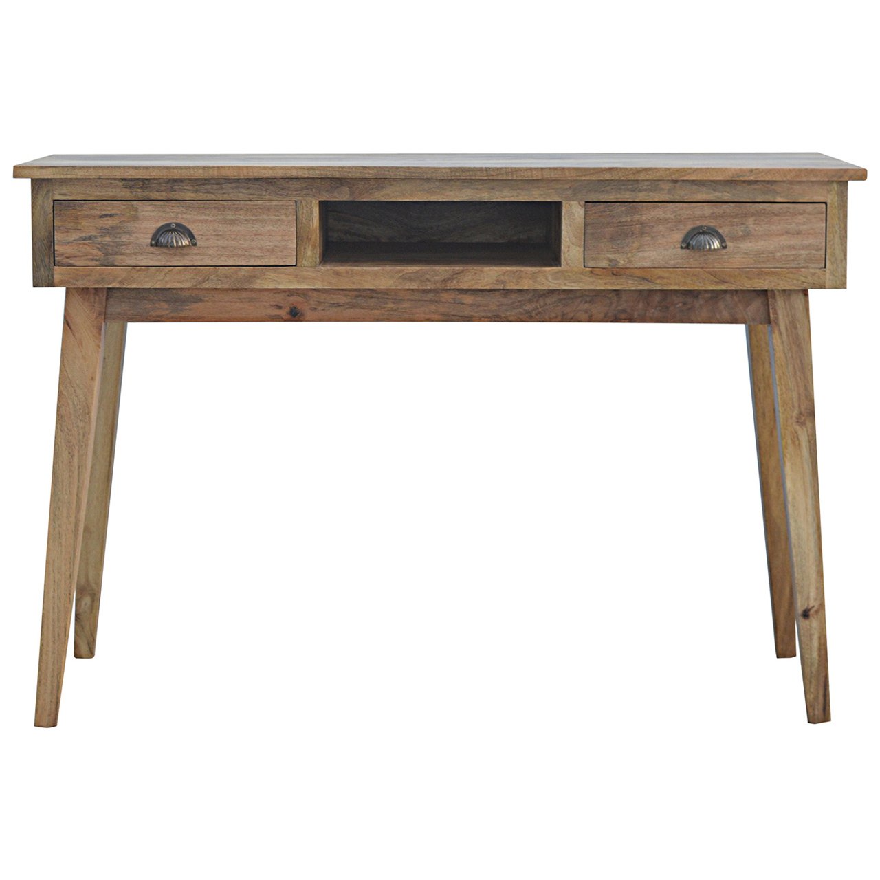 2-Drawer Shell Writing Desk | Oak Mango Wood