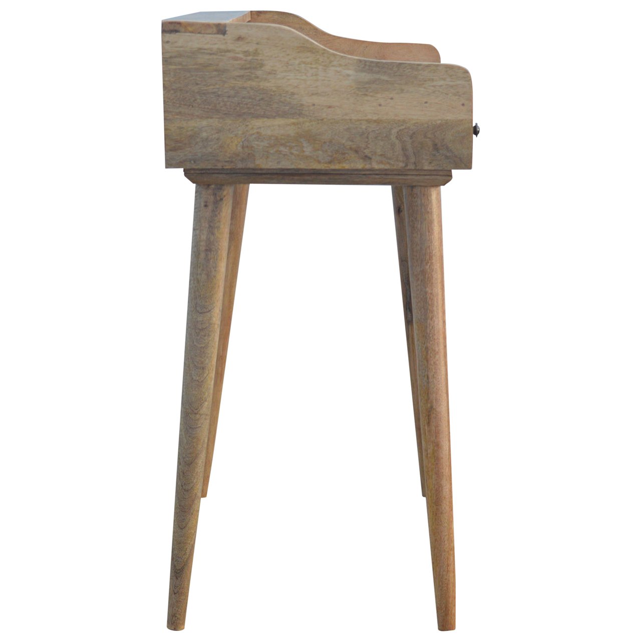 Gallery Back Shell Writing Desk | Oak Solid Mango Wood