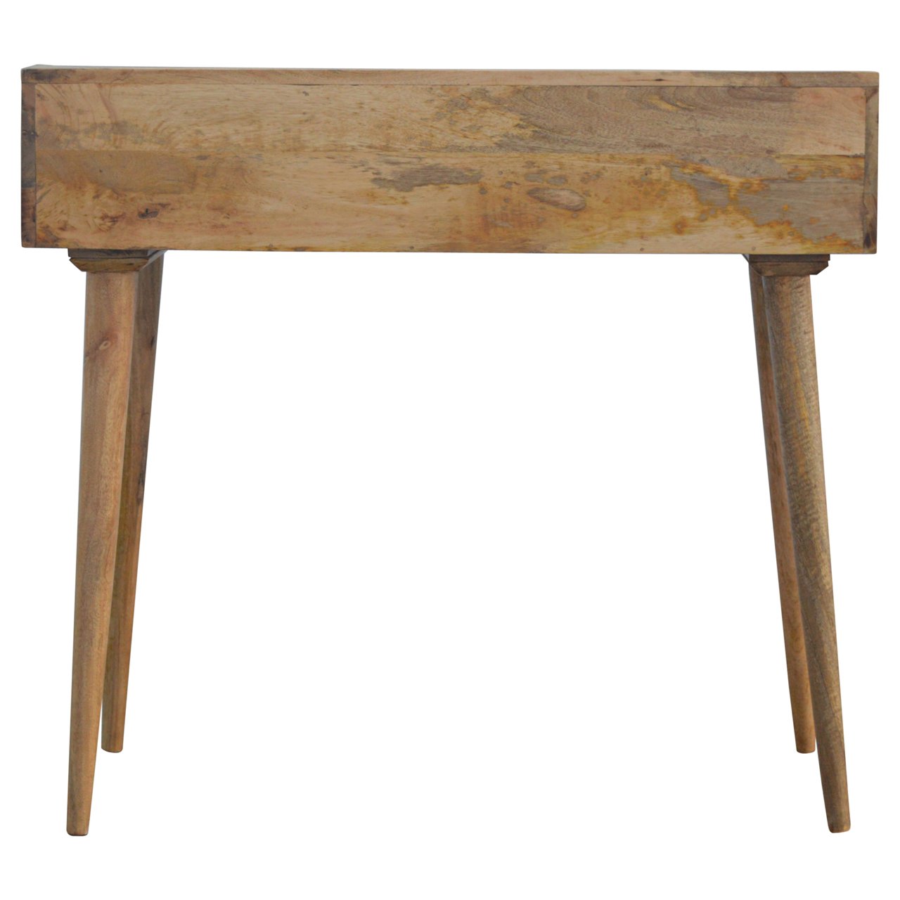 Gallery Back Shell Writing Desk | Oak Solid Mango Wood