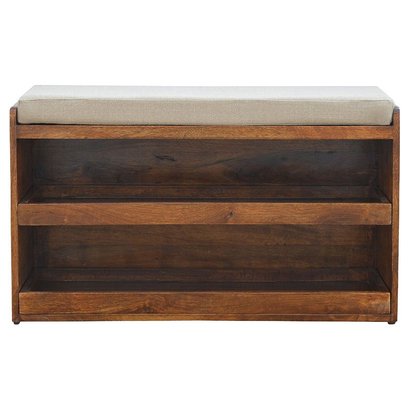 Mud Linen Shoe Bench