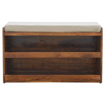Mud Linen Shoe Bench