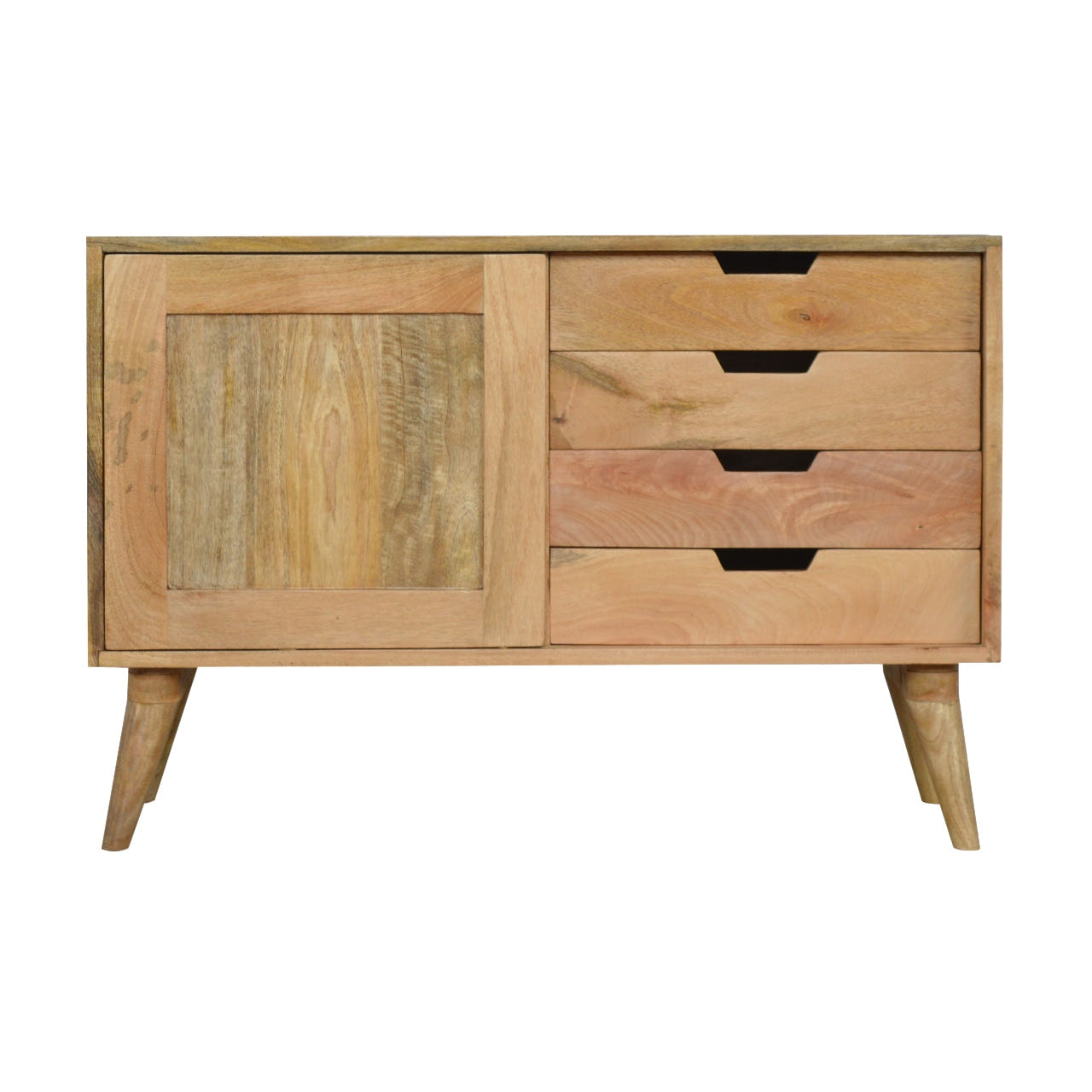 Sliding Sideboard Chest of Drawers | Oak Mango Wood