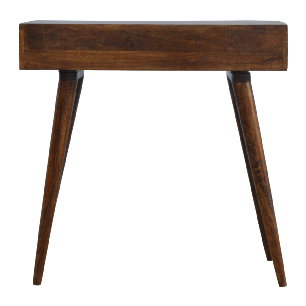 Geometric Brass Console Table | Chestnut Mango Wood