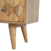 Pineapple Carved Chest of Drawers | Oak-Ish Mango Wood Hand-Carved