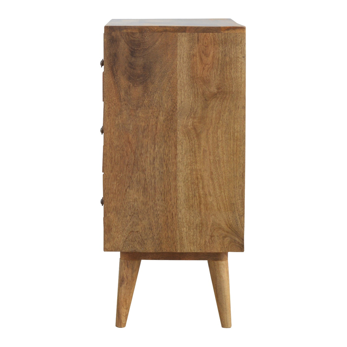 Pineapple Carved Chest of Drawers | Oak-Ish Mango Wood Hand-Carved