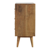 Pineapple Carved Chest of Drawers | Oak-Ish Mango Wood Hand-Carved