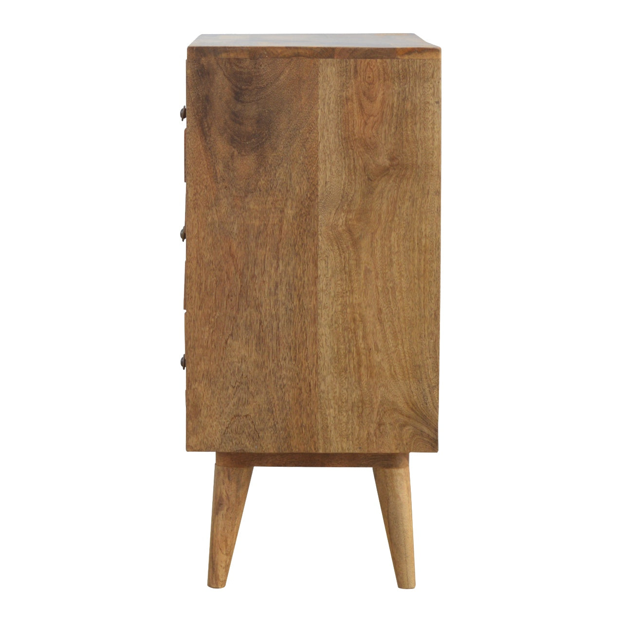 Pineapple Carved Chest of Drawers | Oak-Ish Mango Wood Hand-Carved