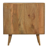Pineapple Carved Chest of Drawers | Oak-Ish Mango Wood Hand-Carved