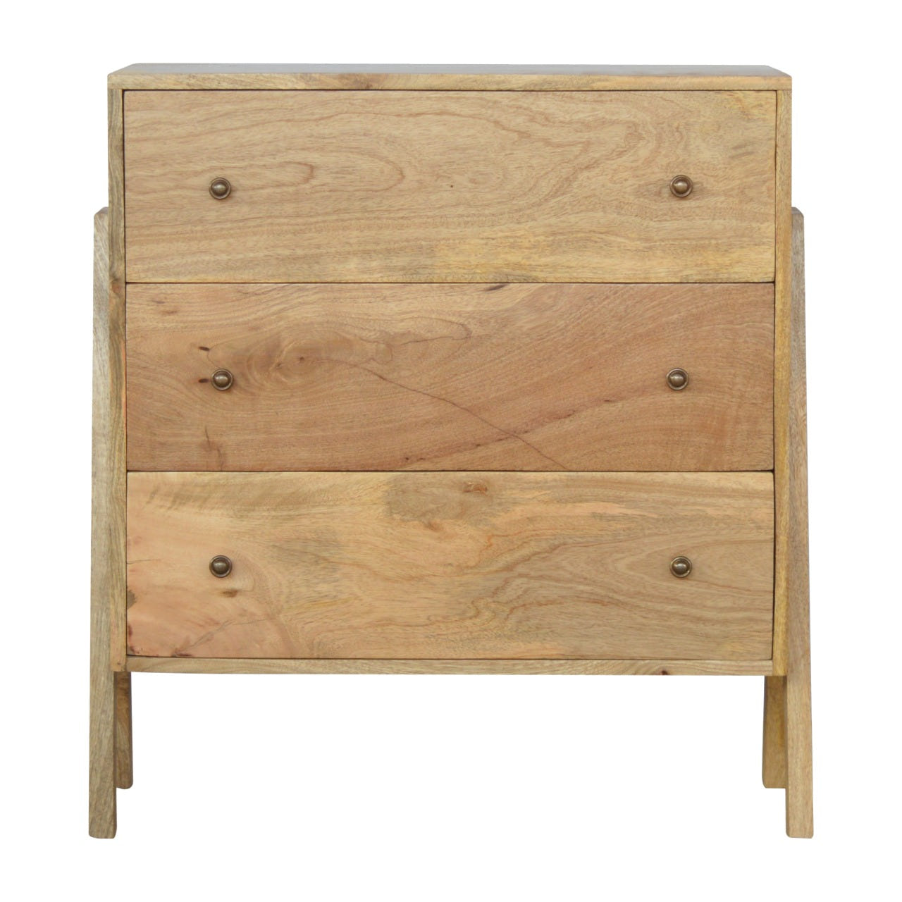 Trestle Chest of Drawers | Oak-Ish Mango Wood