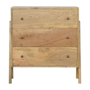 Trestle Chest of Drawers | Oak-Ish Mango Wood