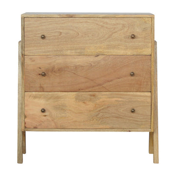Trestle Chest of Drawers | Oak-Ish Mango Wood