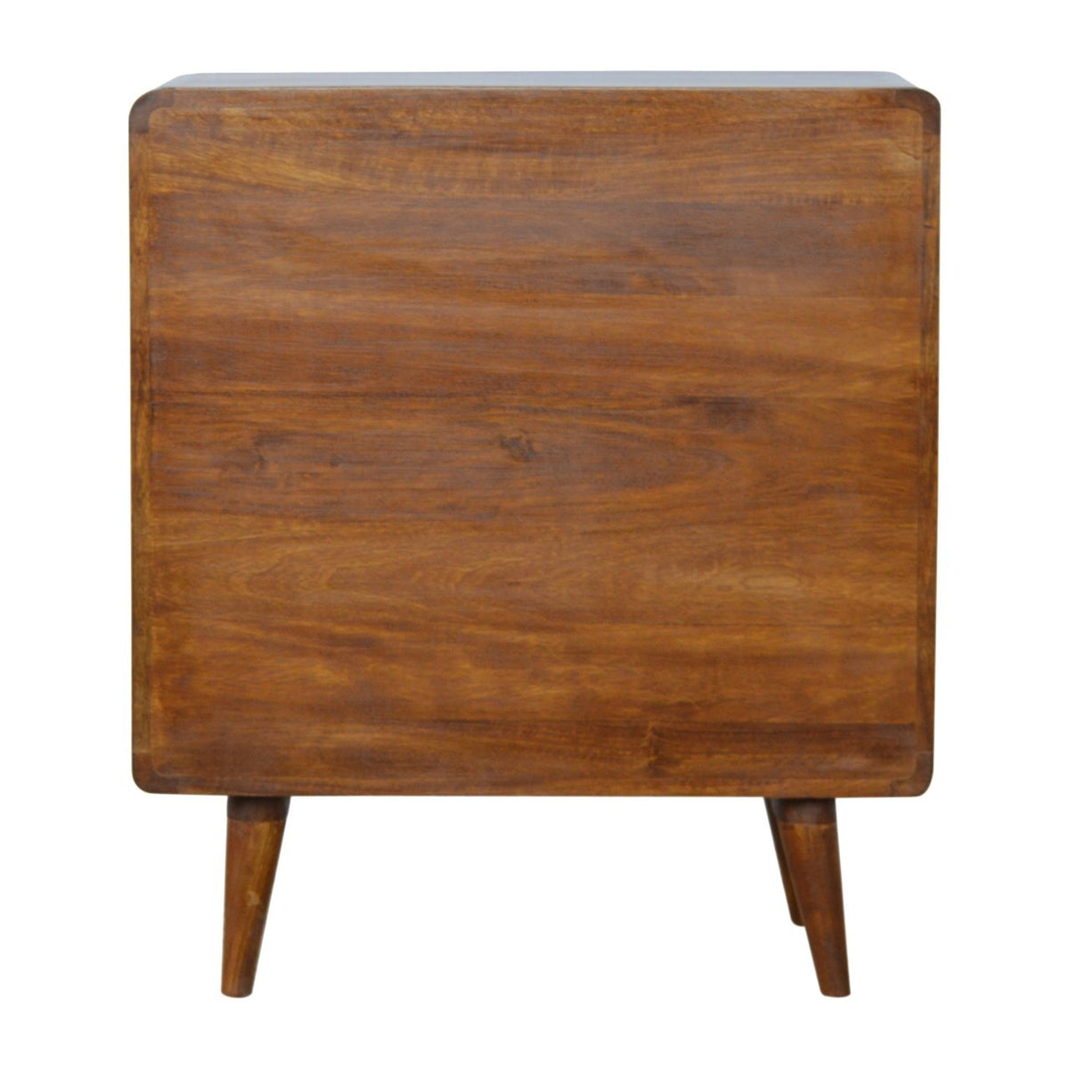 Curved Chestnut Chest of Drawers | Linen