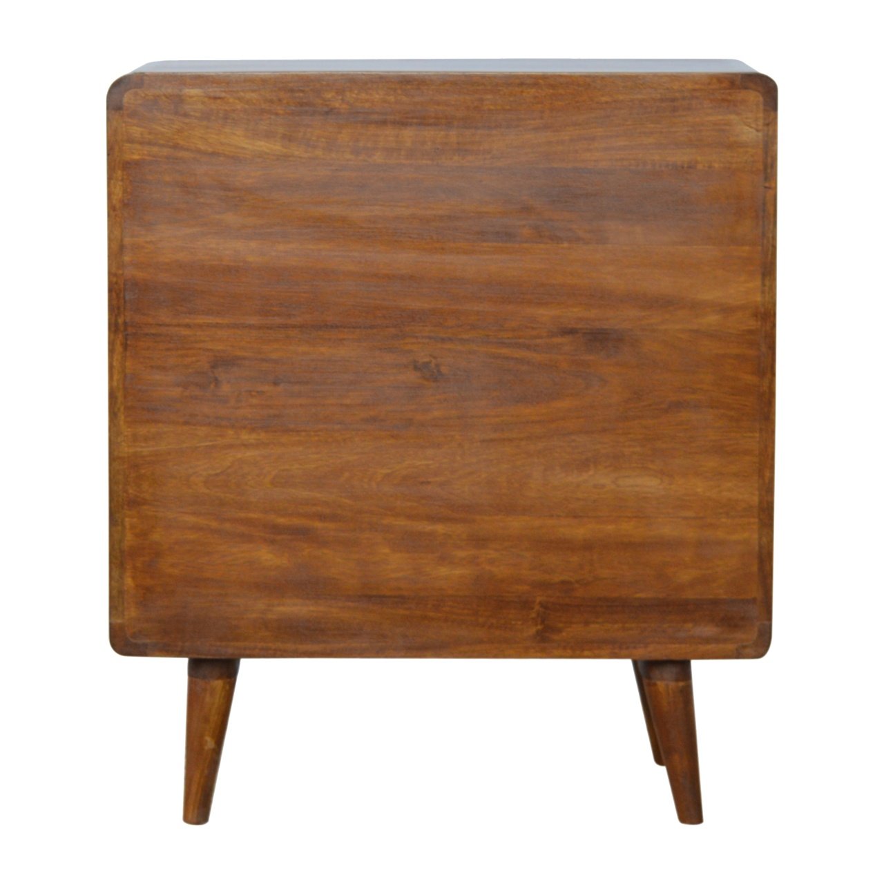 Curved Chestnut Chest of Drawers | Linen