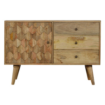 Pineapple Carved Sideboard Chest of Drawers | Hand-Carved