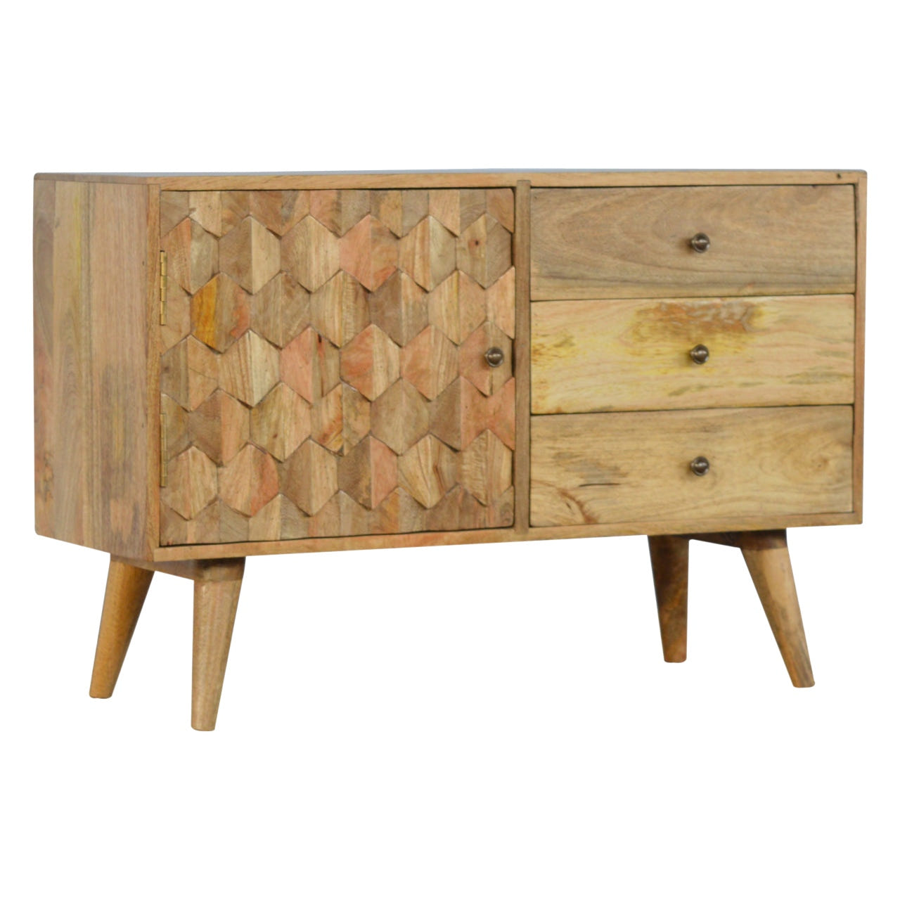Pineapple Carved Sideboard Chest of Drawers | Hand-Carved