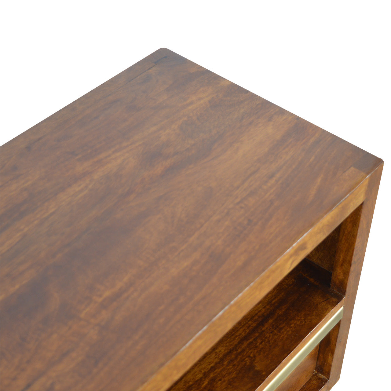 Gold Bar Chestnut TV Unit Chest of Drawers