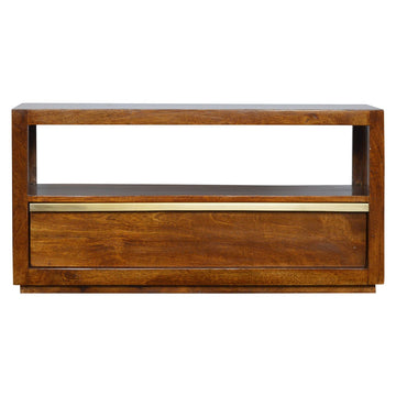 Gold Bar Chestnut TV Unit Chest of Drawers