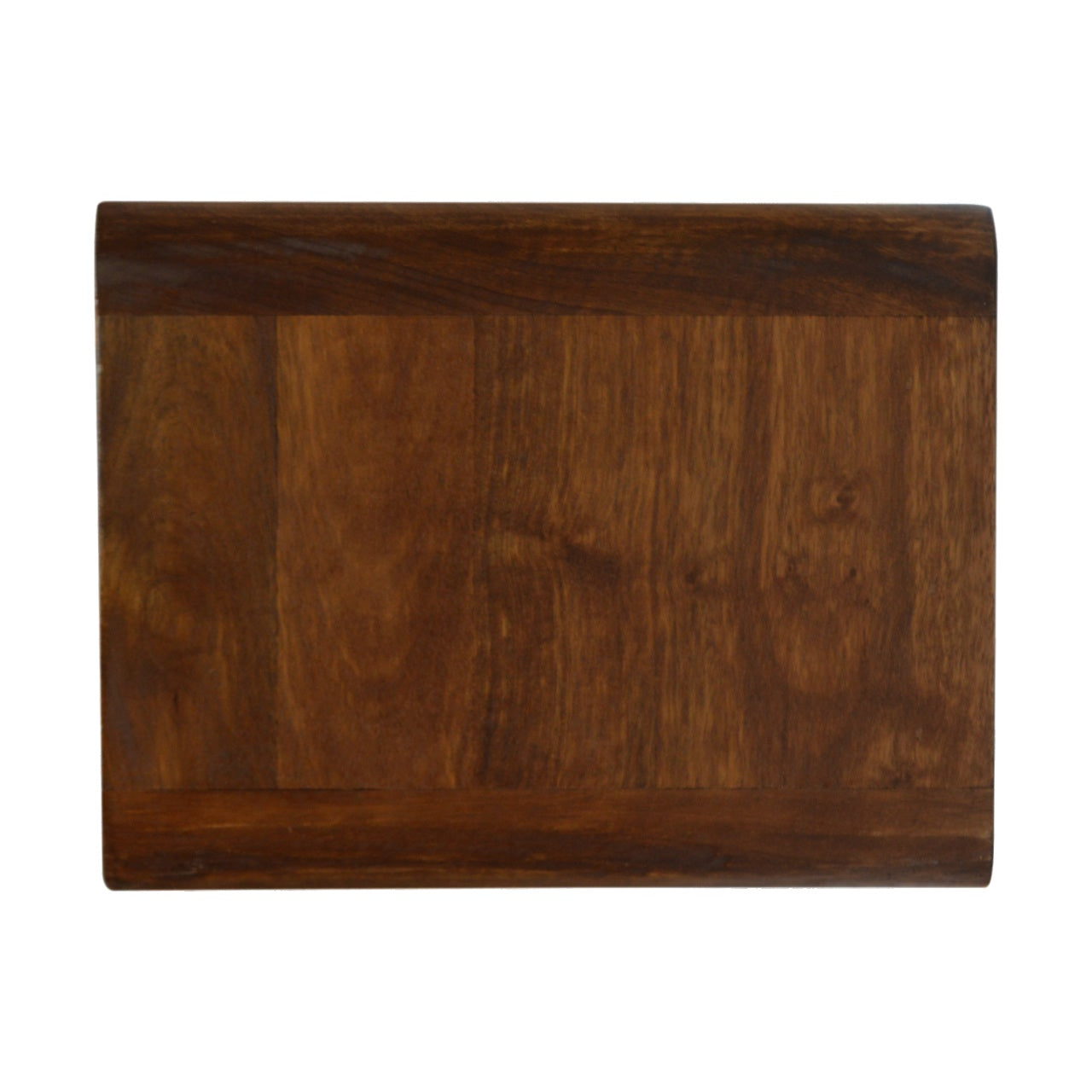 Floating Curved Chestnut Bedside Table | Wall-Mounted