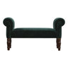 Emerald Velvet Bench