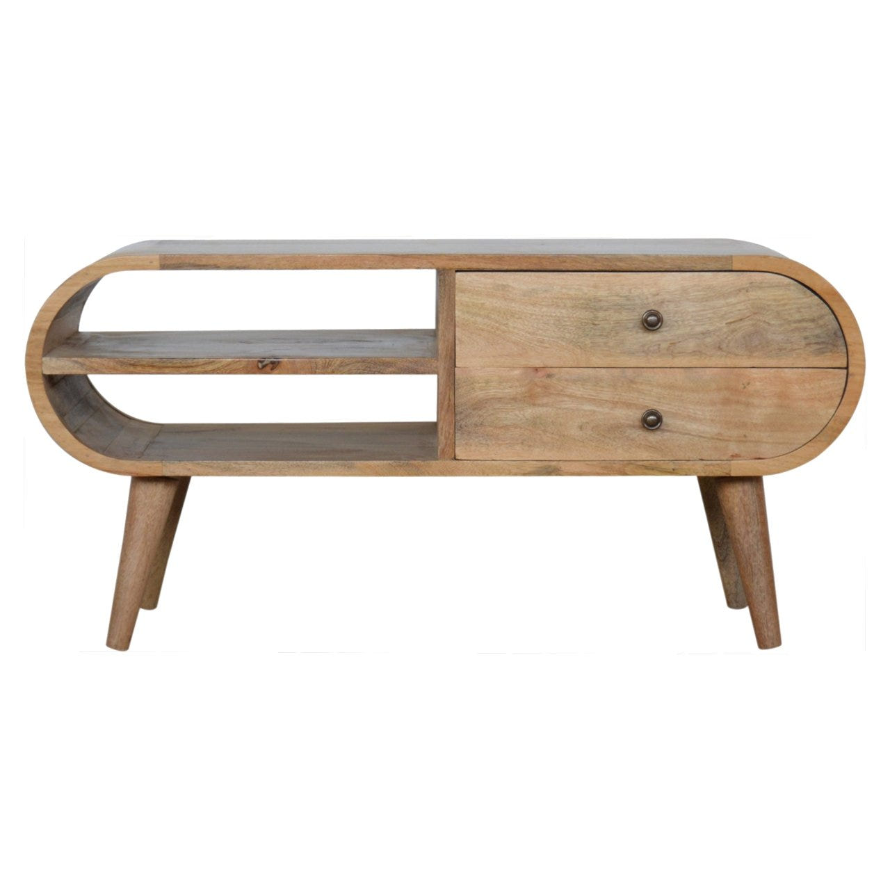 London TV Media Unit | Oak Solid Mango Wood