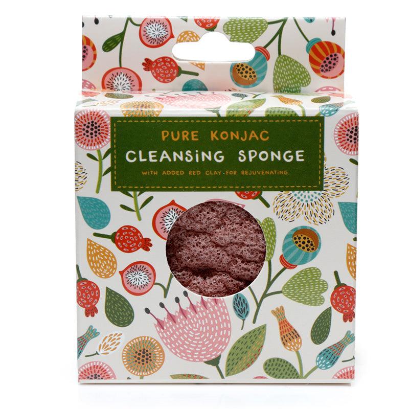 Pure Konjac Cleansing Sponge with Rejuvenating Red Clay - Pick of the Bunch Autumn Falls - £7.99 - 
