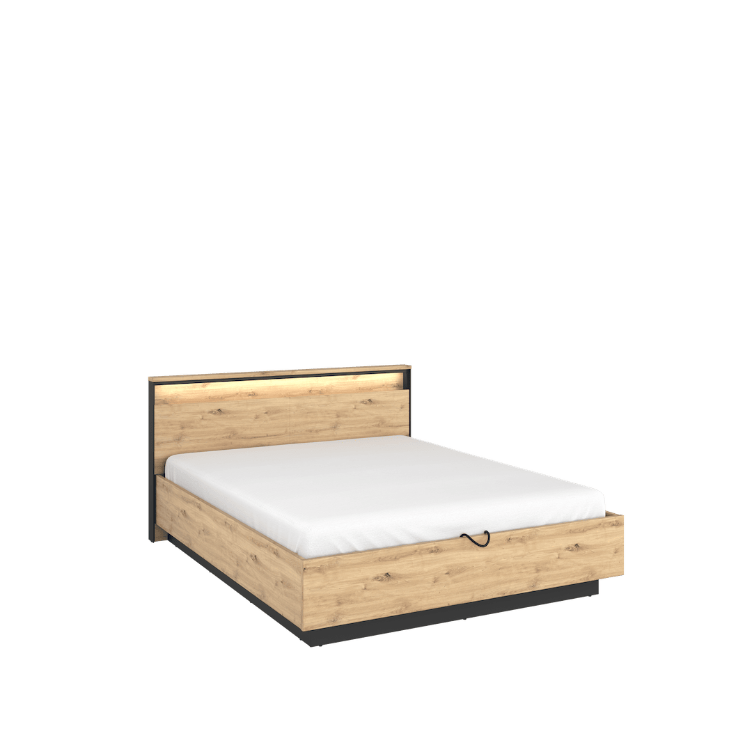 Quant QS-02 Ottoman Bed Oak Artisan Ottoman Bed 