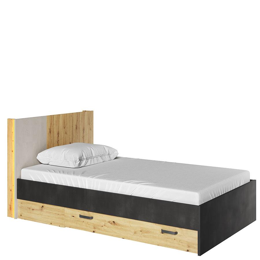 Qubic 11 Bed With LED - £378.0 - Kids Single Bed 