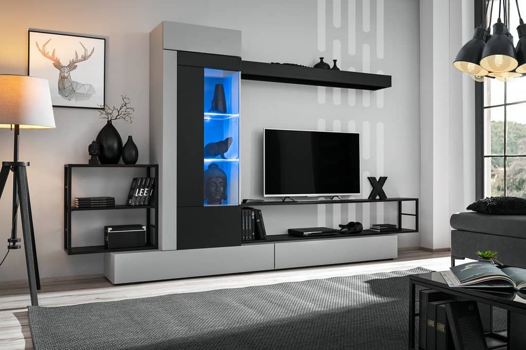 Rebel Entertainment Unit - Grey Matt / 200cm - Wall