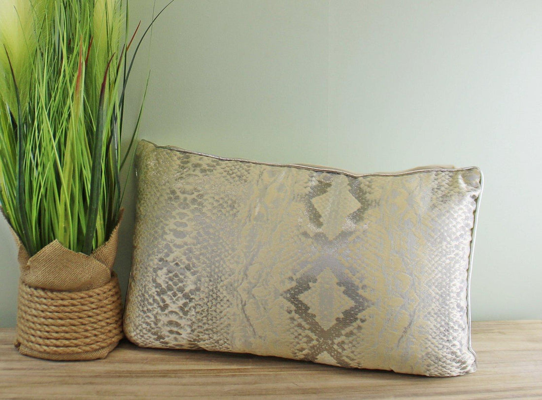 Rectangular Scatter Cushion, Snake Print Design, 30x50cm - £16.99 - Throw Pillows 