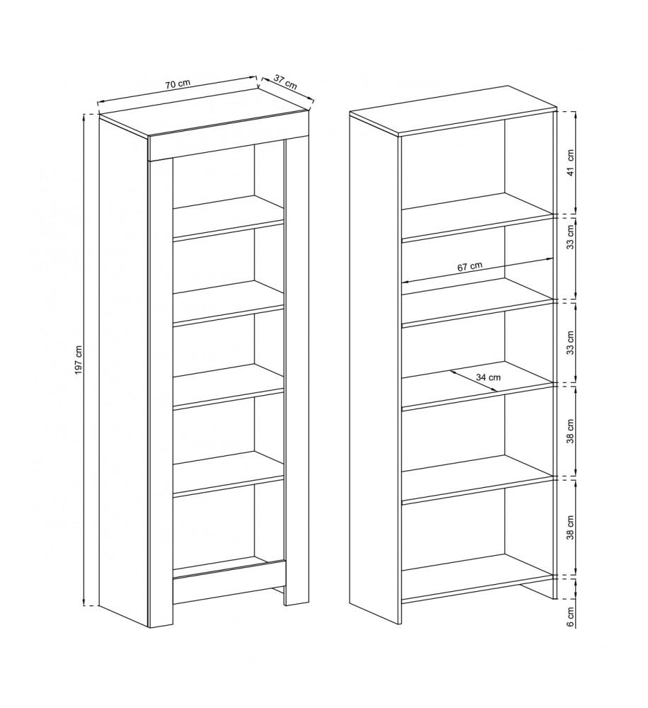 Rene Tall Bookcase-Bookcase