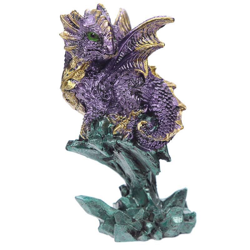 Rock Crystal Enchanted Nightmare Dragon Figurine - £8.99 - 