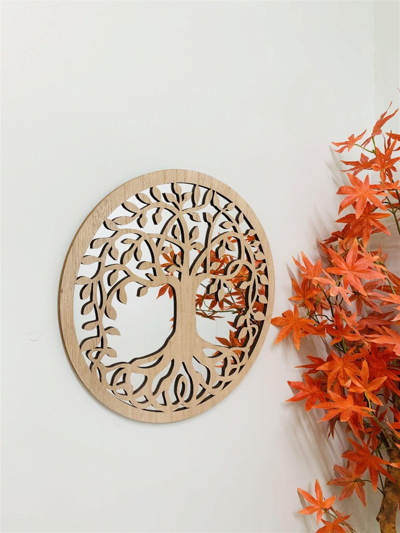 Round Cut Out Tree Of Life Mirror 35cm - £27.99 - 