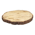 Round Wooden Bark Design Chopping/Serving Board, 30cm.-Trays & Chopping Boards