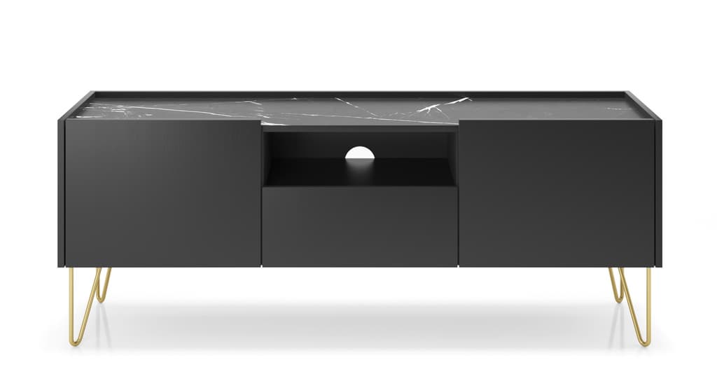 Harmony TV Cabinet 144cm - Black / Living Room