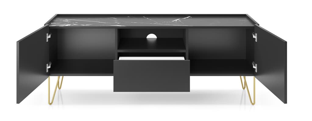 Harmony TV Cabinet 144cm - Black / Living Room
