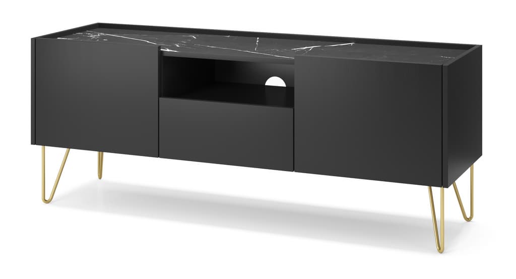 Harmony TV Cabinet 144cm - Black / Living Room
