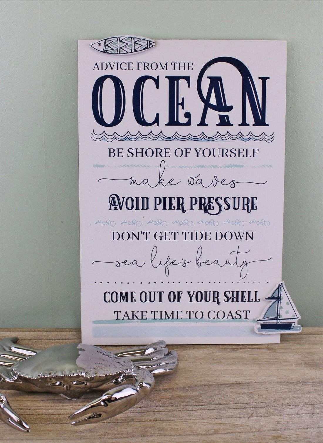 Rules Of The Ocean Wall Plaque - £12.99 - Pictures 