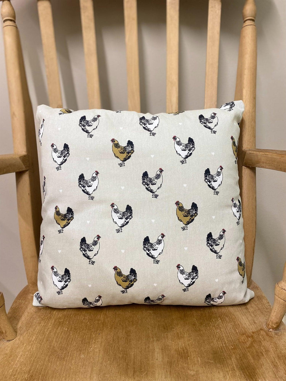 Scatter Cushion With A Chicken Print Design - £22.99 - Throw Pillows 