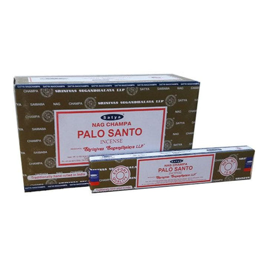 Set of 12 Packets of Palo Santo Incense Sticks by Satya - £17.99 - Incense Sticks, Cones 