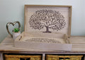 Set Of 2 Tree Of Life Wooden Trays-Trays & Chopping Boards