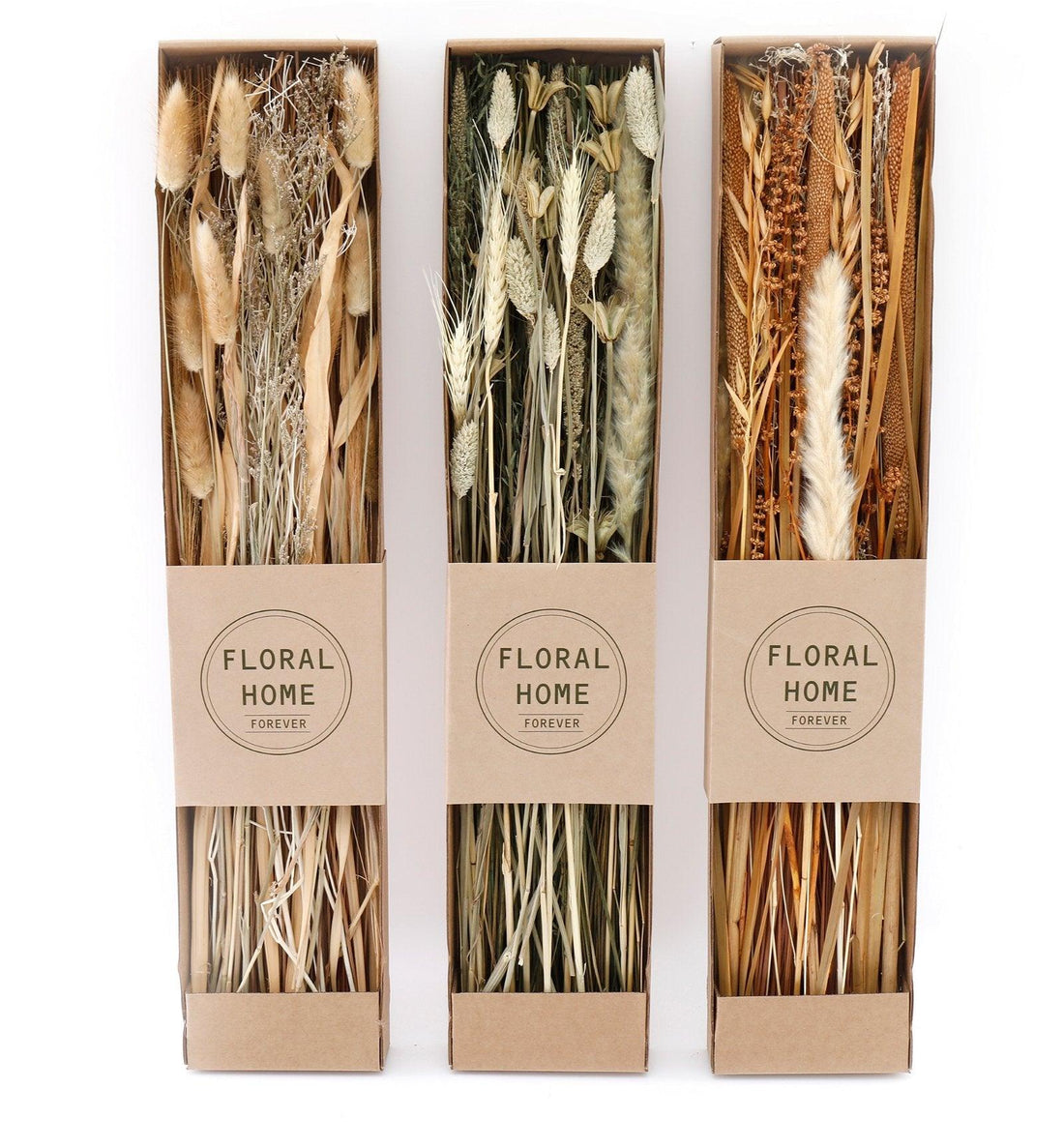 Set of 3 Dried Grasses in Display Box - £49.99 - Flower Sprays 