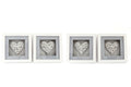 Set of 4 Be Kind Woven Heart Frames-Pictures