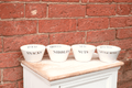Set of 4 Ceramic Round Snack Bowls-Bowls & Plates