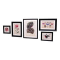 Set of 5 Boho Art in Black Frames-Pictures