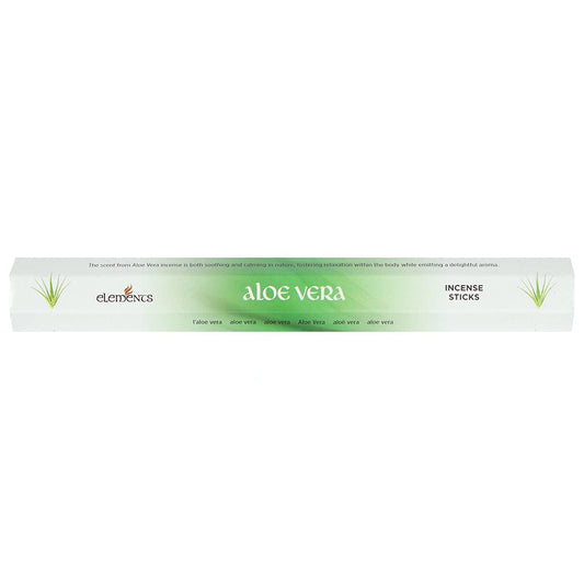 Set of 6 Packets of Elements Aloe Vera Incense Sticks-Elements