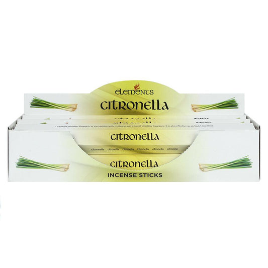 Set of 6 Packets of Elements Citronella Incense Sticks - £8.5 - Elements 