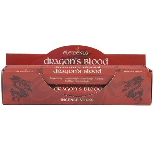 Set of 6 Packets of Elements Dragon's Blood Incense Sticks - £8.5 - Elements 