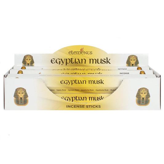 Set of 6 Packets of Elements Egyptian Musk Incense Sticks - £8.5 - Elements 