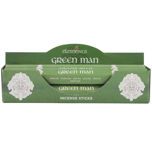 Set of 6 Packets of Elements Green Man Incense Sticks - £8.5 - Elements 