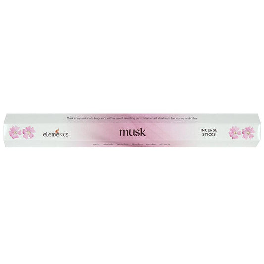 Set of 6 Packets of Elements Musk Incense Sticks-Elements